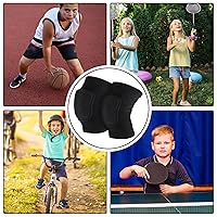 Vista 5 de Sibba Rodillera para Niños, Rodillera Elástica Transpirable, Protector de Rodilla de Esponja Acolchada Antideslizante para Voleibol, Danza, Correr