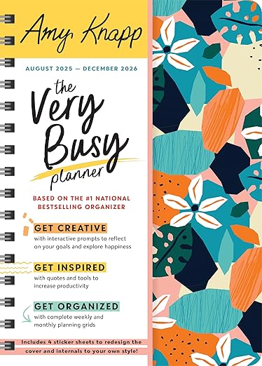2026 Amy Knapp's The Very Busy Planner: 17-Month Weekly Organizer for Women