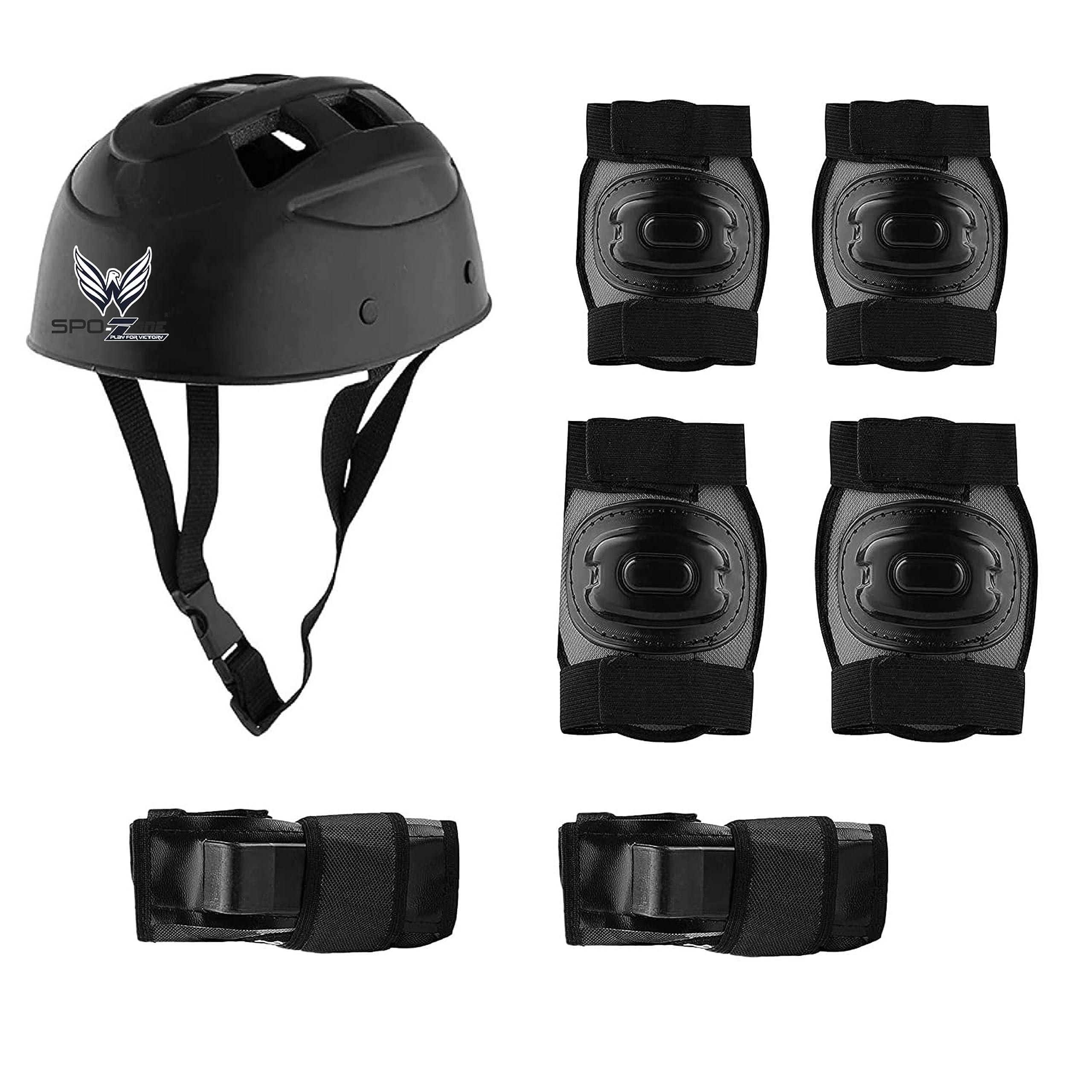 Skating Kit Protective Skating Guard Kit for Skating, Cycling, Running for Kids,Boys,Girls,Men & Women (SP-G01) (Black_S) (B0CNLRHNH7) Amazon Price History, Amazon Price Tracker