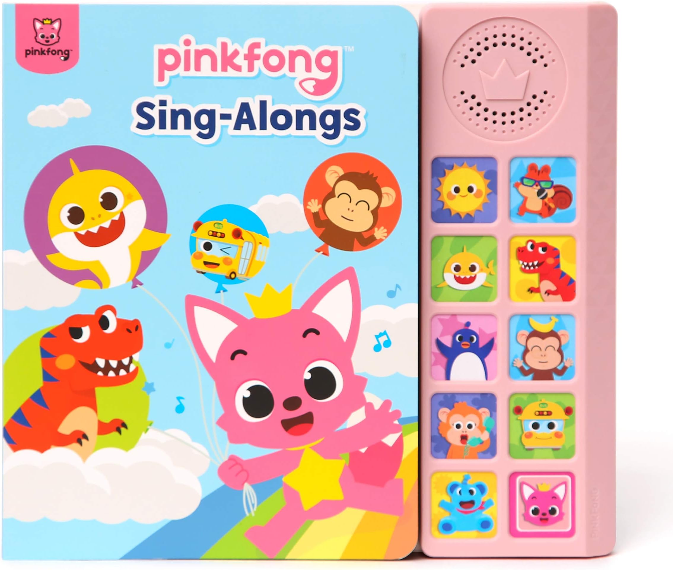 Pinkfong Sing-Alongs 10 Button Sound Book, Baby Shark Nursery Rhymes, Children's Sound Books, Interactive Learning Books for Toddlers, Learning & Education Toys, Baby Shark Gifts for Kids