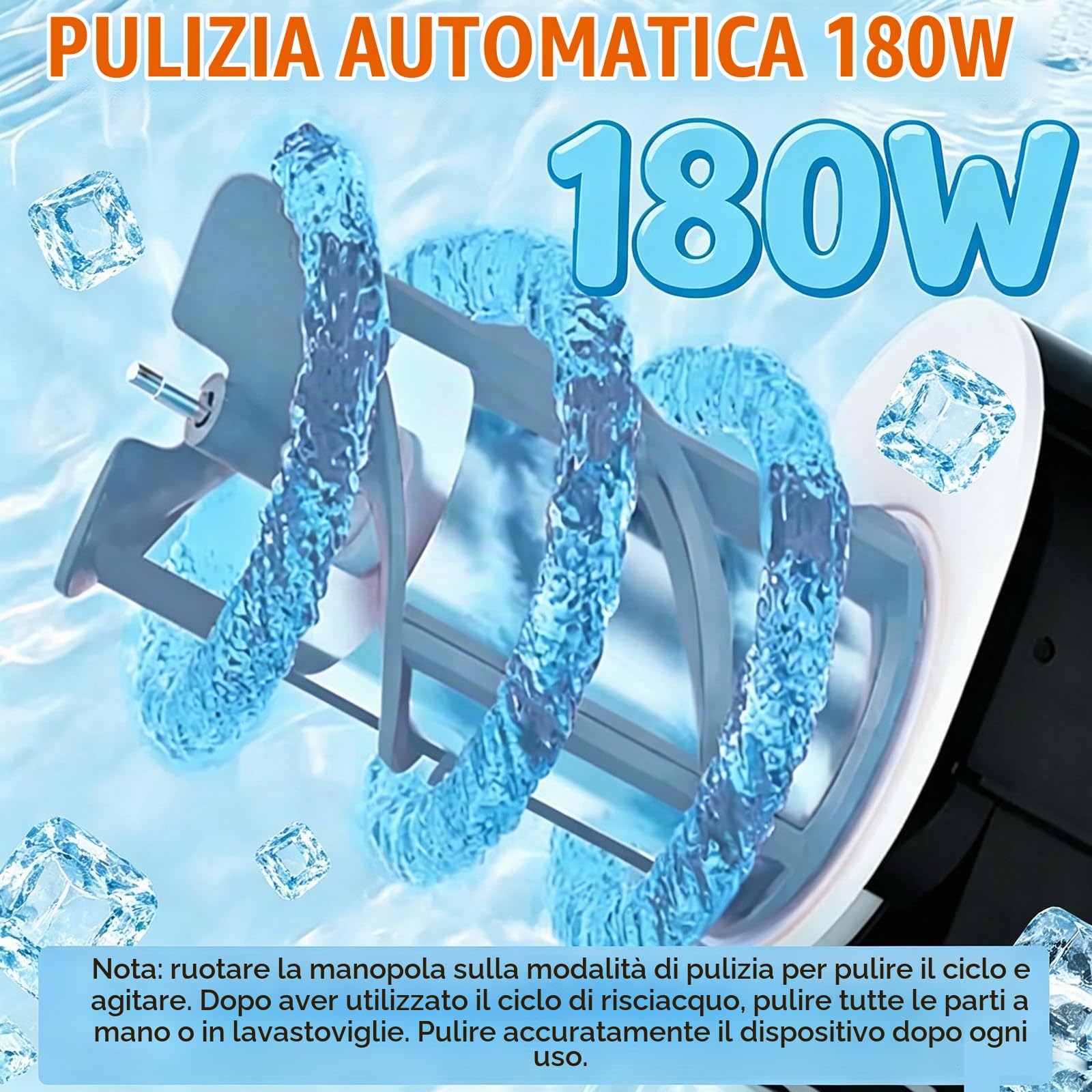 Macchina per Granite 5 in 1 per Bevande Fredde e Gelato Soft, Macchina per Granite autoraffreddante con capacità di 2 Litri, Senza Ghiaccio, 5 modalità preimpostate, autopulizia White