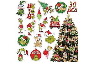 30Pcs Navideños Christmassy Christmas Ornaments