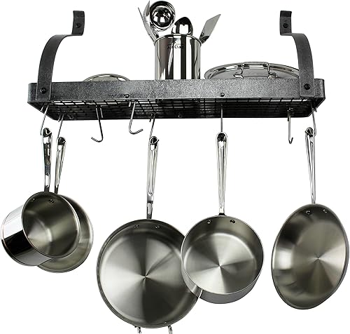 Miniatura 4 de Enclume PR8BC-36 HS Estantería de pared con brazo curvo, 36 pulgadas, acero martillado