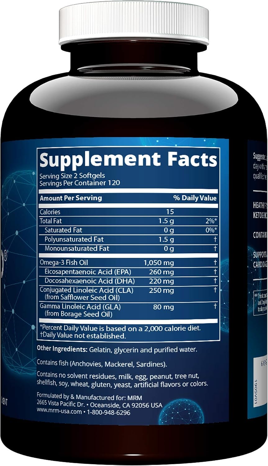 MRM - Smart Blend, Advanced CLA, GLA and Omega Fatty Acid Complex (240 Count Softgels)