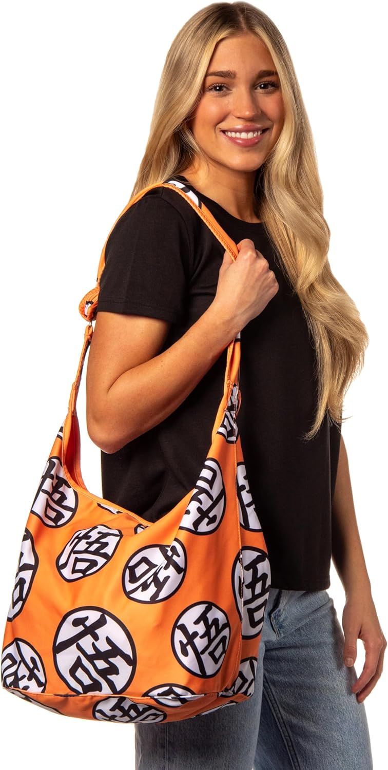 Dragon Ball Z Goku King Kai Kanji Symbol Shoulder Crossbody Hobo Bag