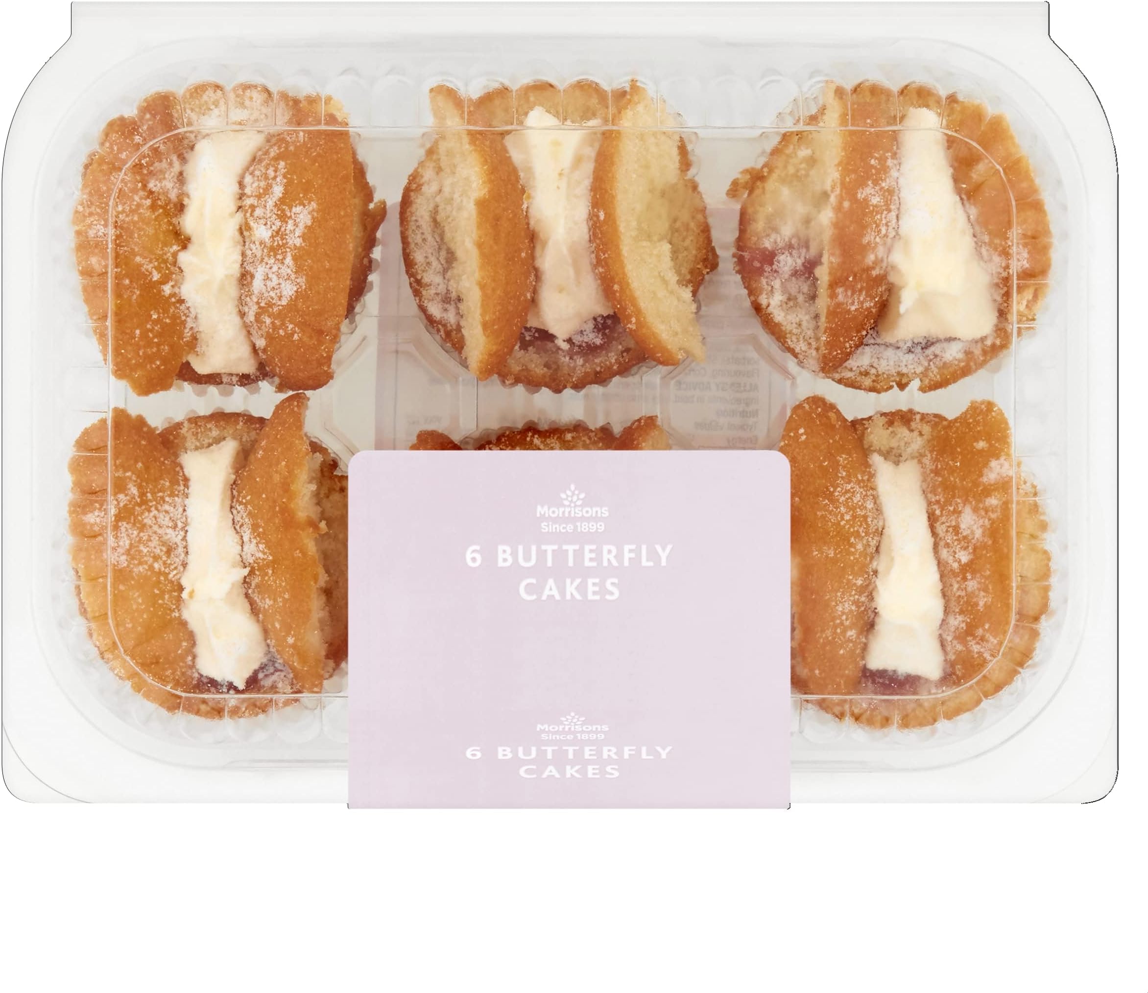 Morrisons Butterfly Cakes 6 pack