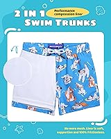 Vista 46 de maamgic Traje de baño para niños con forro de compresión elástico para niño Yema de Huevo Coco