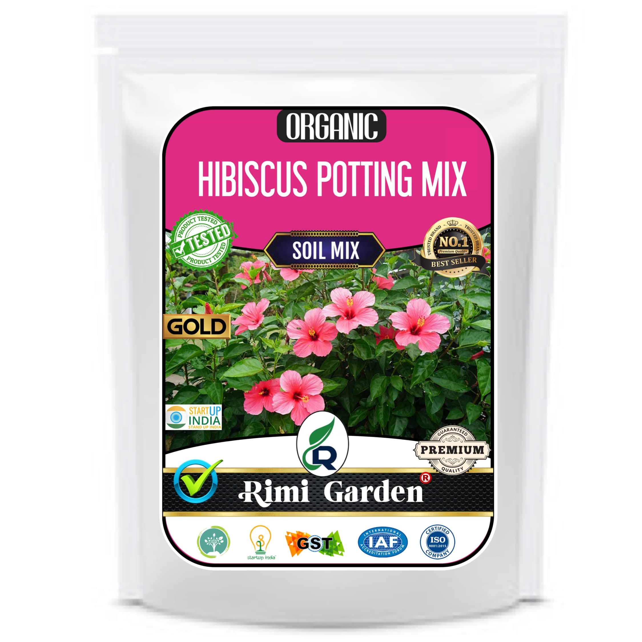 Rimi Garden® Hibiscus Potting Mix, Essential Organic Potting Mix for Hibiscus Best Plant Growth with ++ Charged Growth Microbes (1800 gm) (B09C256NRJ) Amazon Price History, Amazon Price Tracker