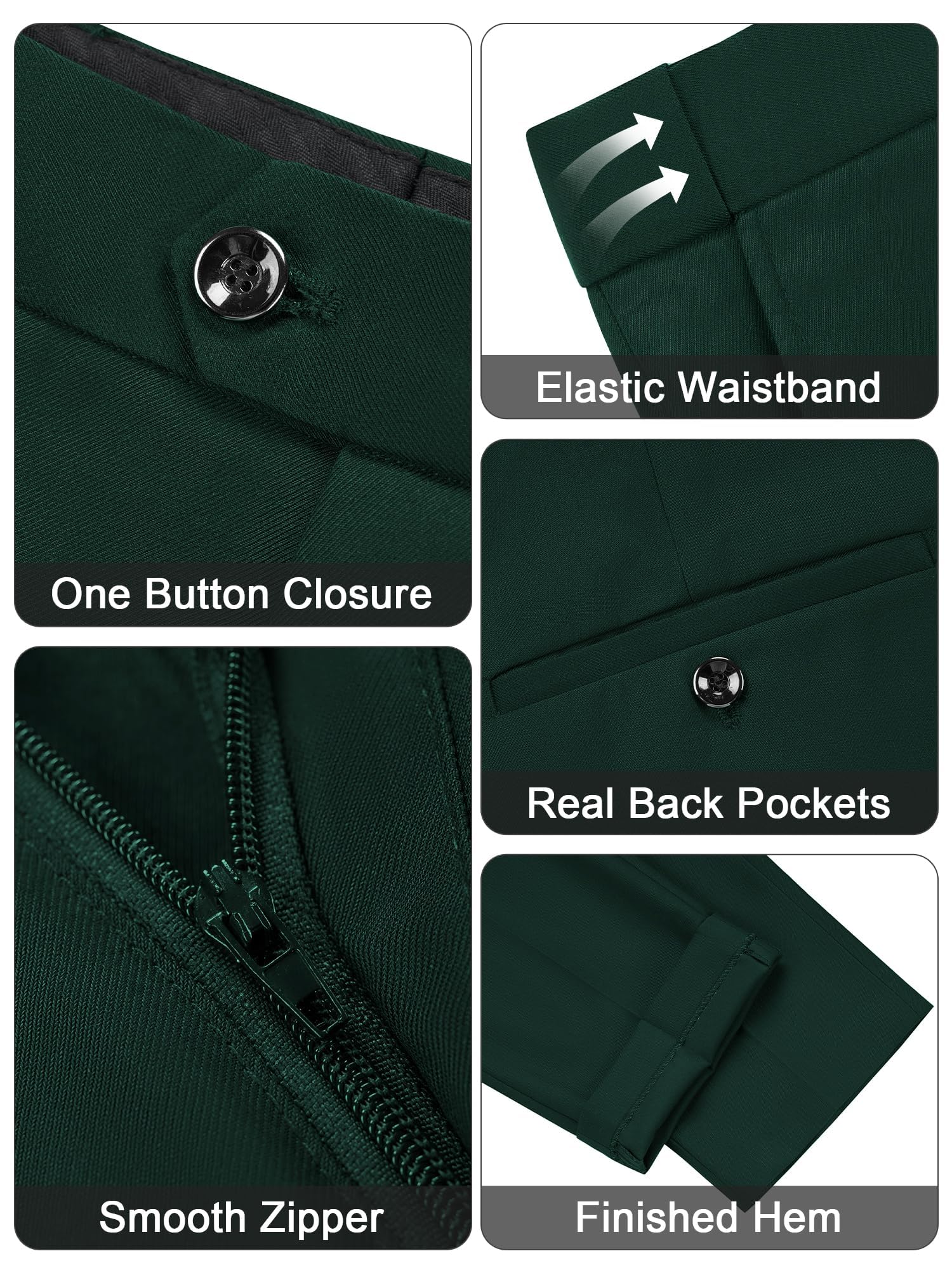 Costume Homme 3 Pièces Slim Fit Smoking Mariage d'affaires à Un Bouton Men Suits Formel Blazer Veste Gilet et Pantalon