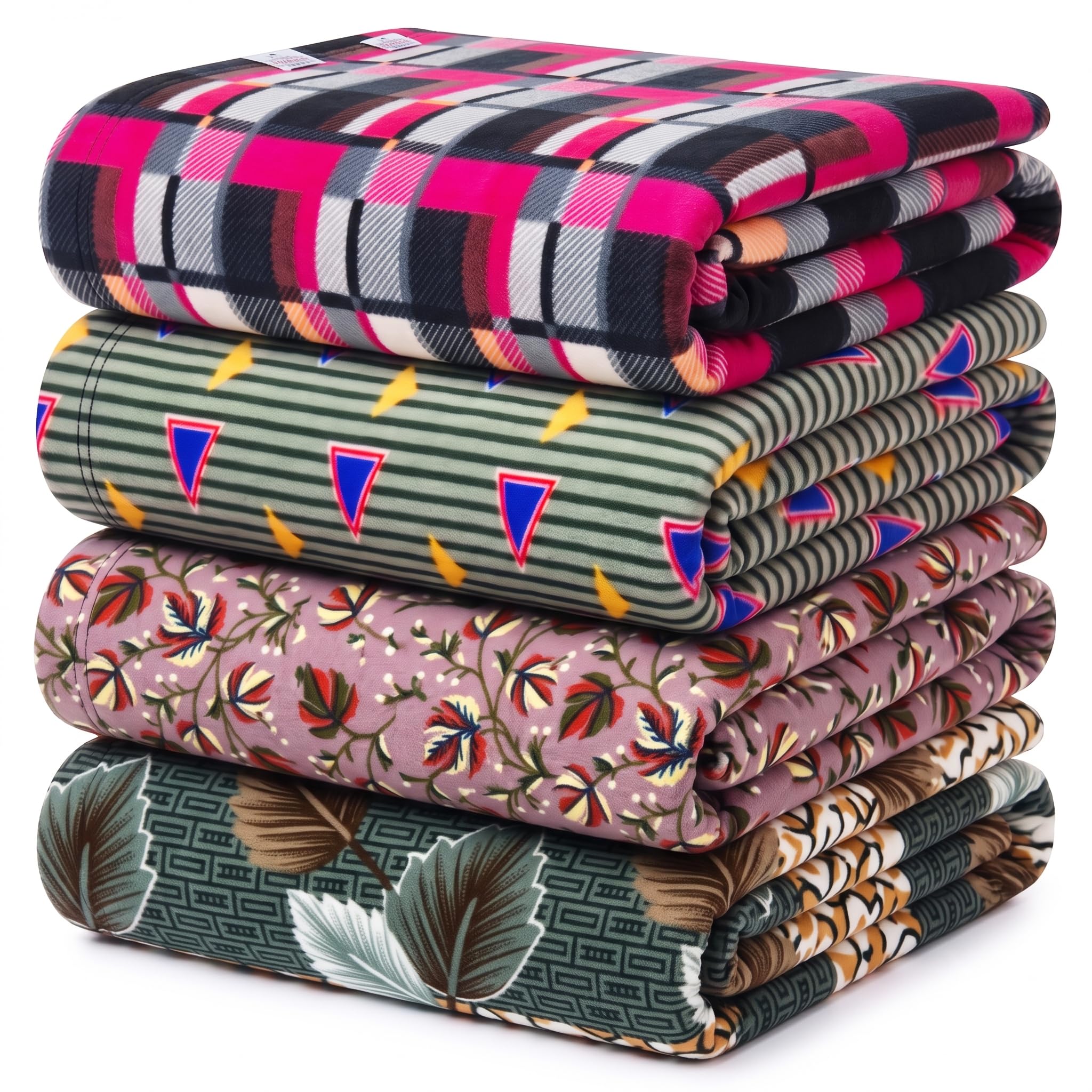 VAS Collections® All Season Multipurpose Polar Single Bed Printed Assorted Multicolor Lightweight Blanket (Set of 6, 225 X 152 CM, Fleece, Breathable) — Amazon image 16