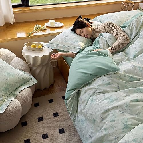 Miniatura 10 de XUKEJU - Juego de cama de 3 piezas con 2 sobres, funda de edredón suave para niños, adolescentes y adultos con cremallera oculta y funda de edredón