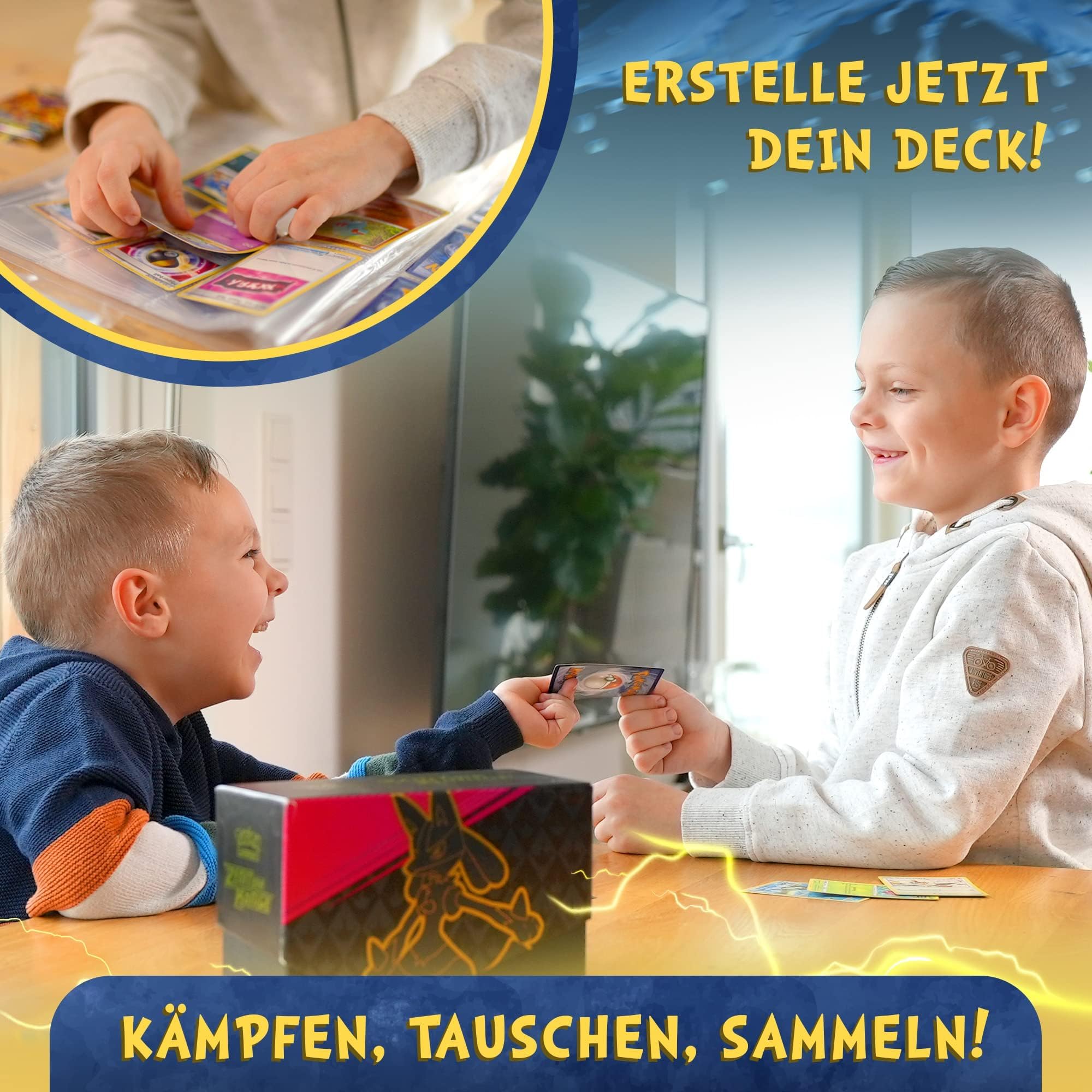 400x Pokémon Karten Deutsch 20 Holo oder Reverse Holo - 330x Common - 50x Energiekarten – Originale Karten aus aktuellen Sets Zufällige Auswahl Sammelkarten + Heartforcards® Versandschutz