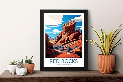 Miniatura 2 de Parque de rocas rojas Parque y Anfiteatro Impresión de Viaje Arte de Pared de Rocas Rojas Parque Colgante de Pared Decoración del Hogar Rocas Rojas