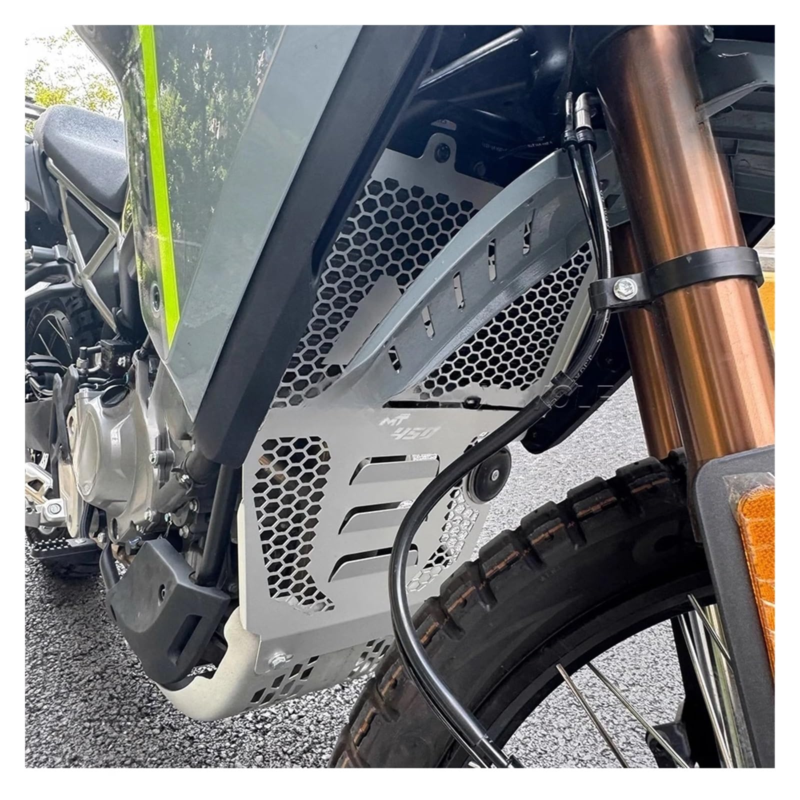 motociclistica Griglia Radiatore del Radiatore PER CFMOTO 450MT 450 MT 2024 Accessori Per Moto Protezione Anteriore Protezione Serbatoio Acqua Copertura Motore Griglia Protezione Ventola