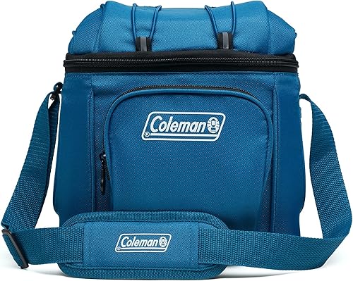 Coleman Chiller Series Insulated Portable Soft Cooler, Leak-Proof 9 Can Capacity Lunch Cooler with Ice Retention