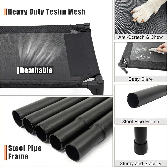 Catre para Perro Grande Elevado Lavable miniatura 4