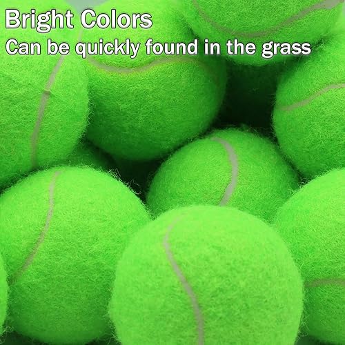 Vista 42 de Tennis Balls, 20 Pack Training Tennis Balls,High Elasticity Practice Tennis for Beginner, Exercise Playing Balls for Pet Dog Amarillo