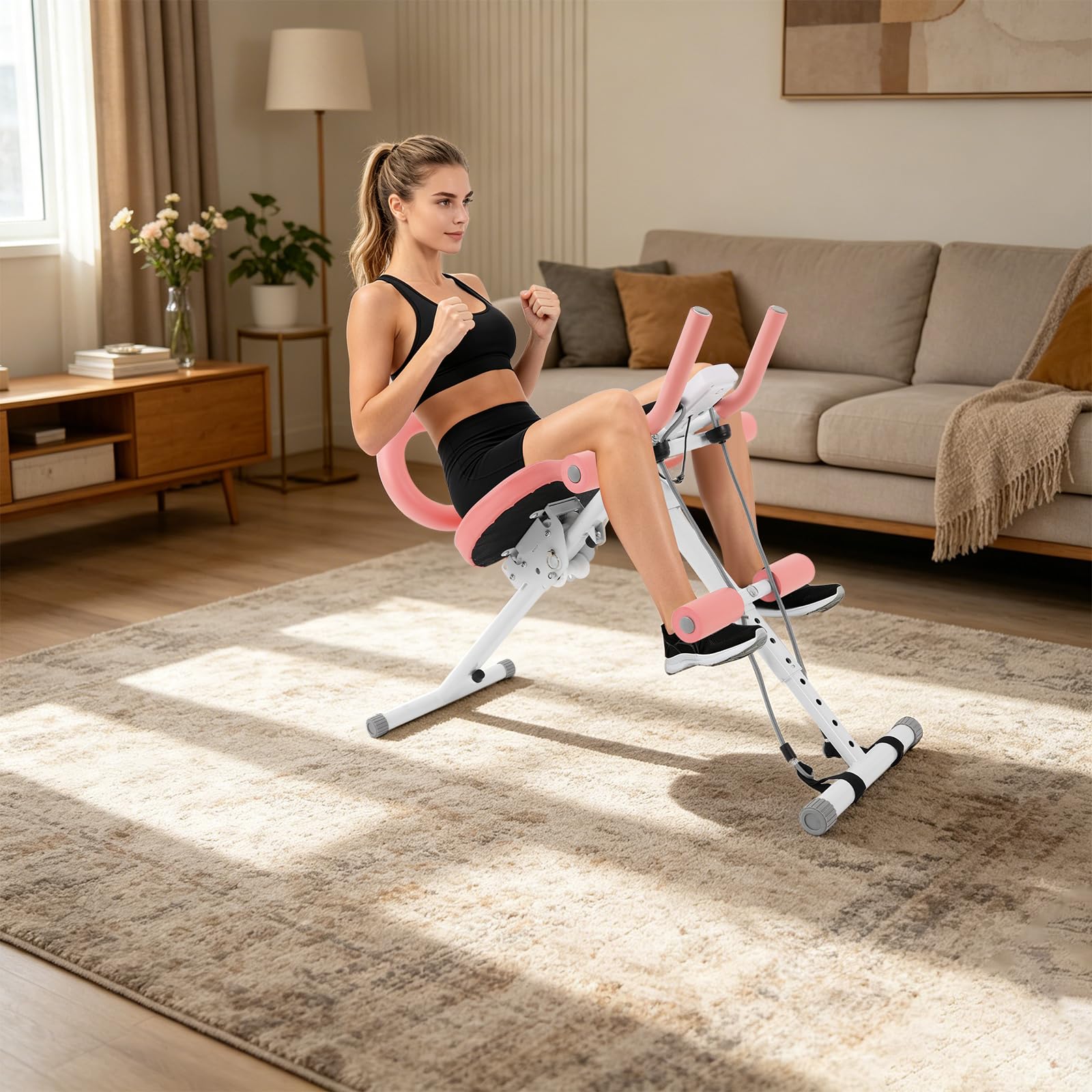 Entrenador abdominal para el hogar multifuncional plegable