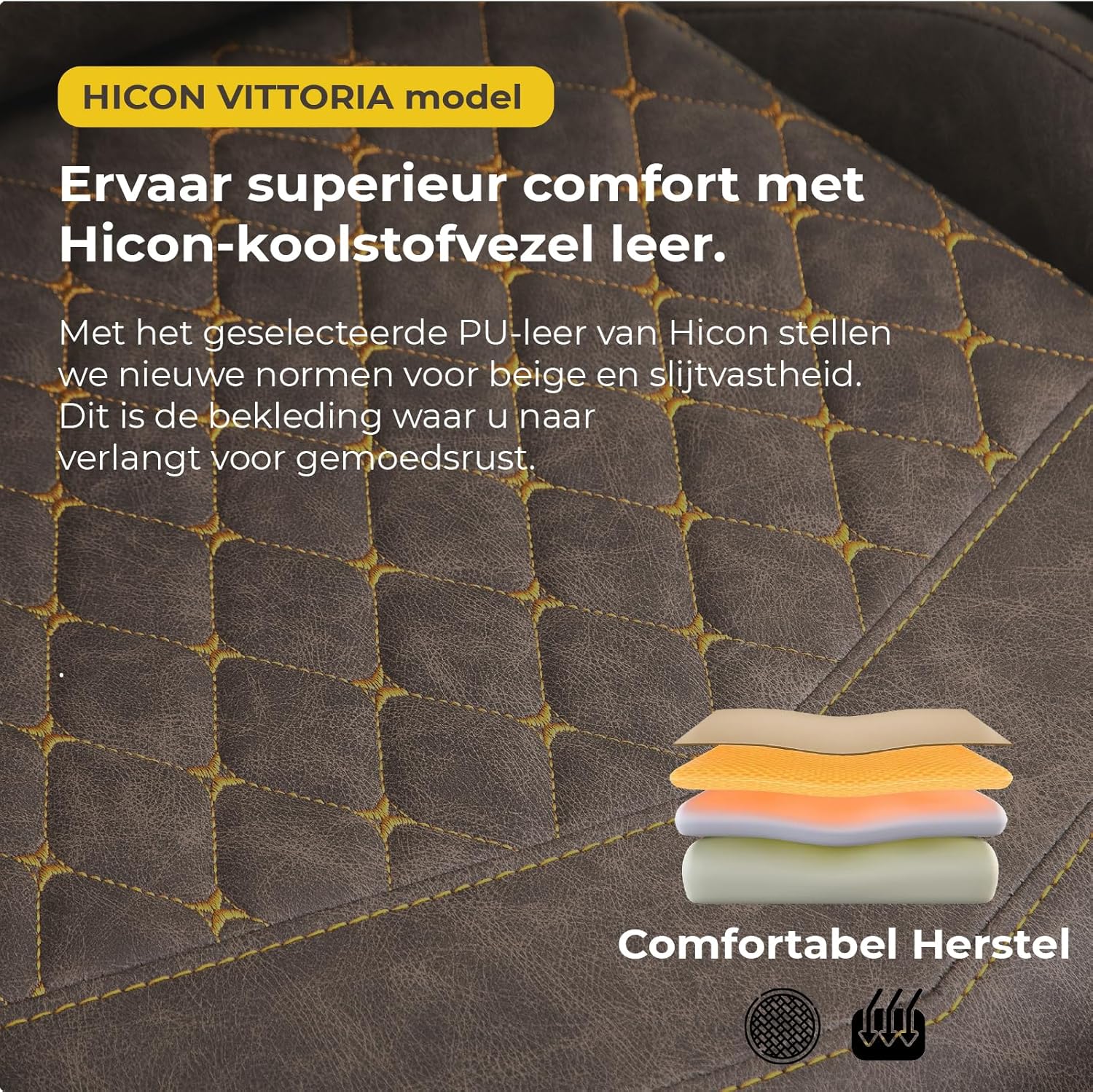 HICON Vittoria Gaming Chair with selected PU leather