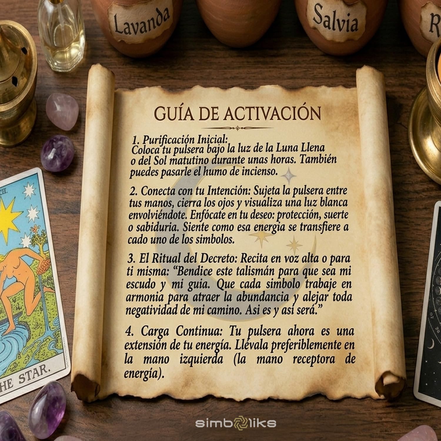 Simboliks Amuletos pulsera bruja protección mal de ojo y hechizos atraer buena suerte y fortuna brazalete witch Pulsera de Protección Wicca y Brujería Amuleto de Brujas y Talismán