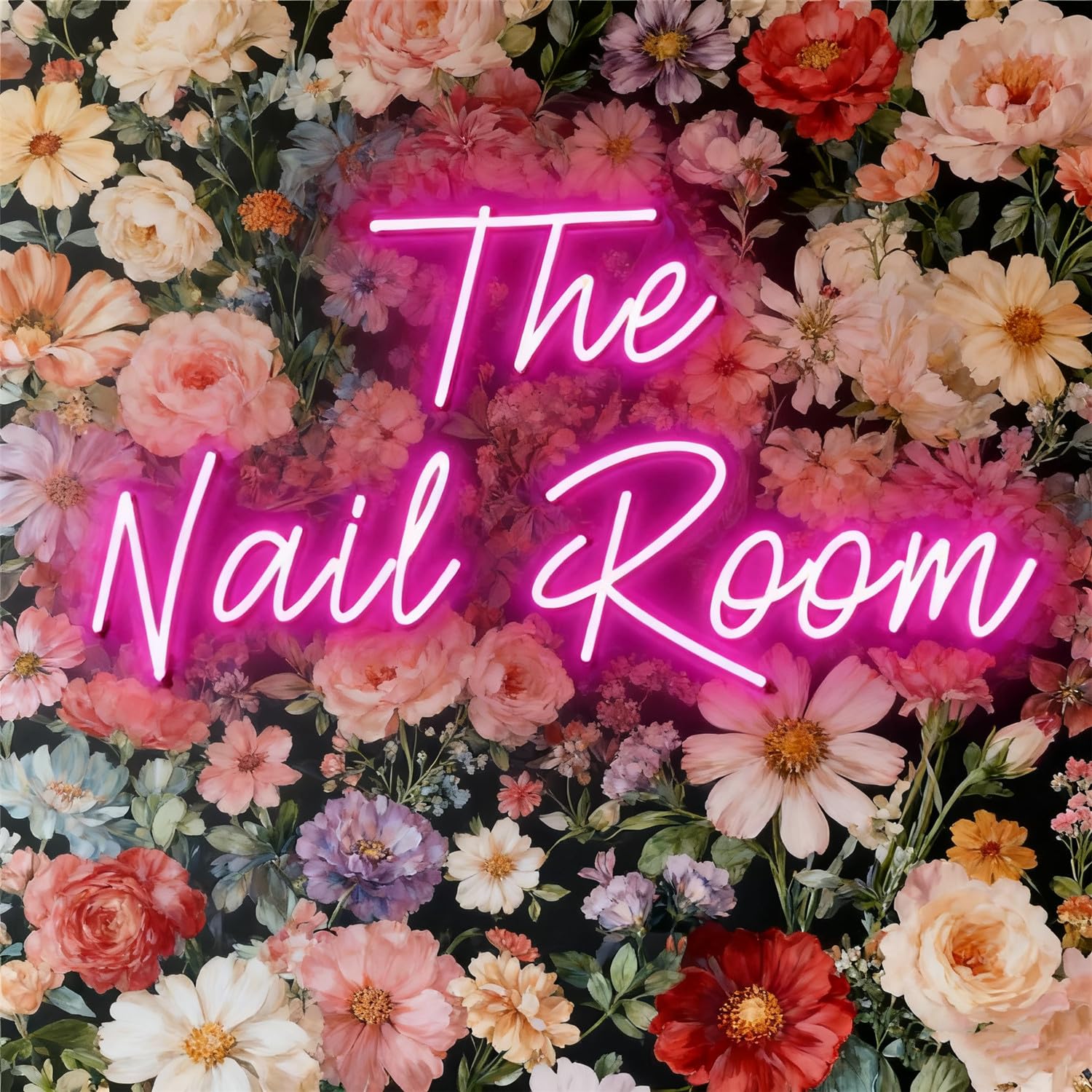 HFHungkeong Nails Neon Sign for Wall Decor,Dimmable Neon Nail Room Sign for Home Shop Spa Beauty Cosmetic Salon,Nail Room Decor Acessory,USB Powered