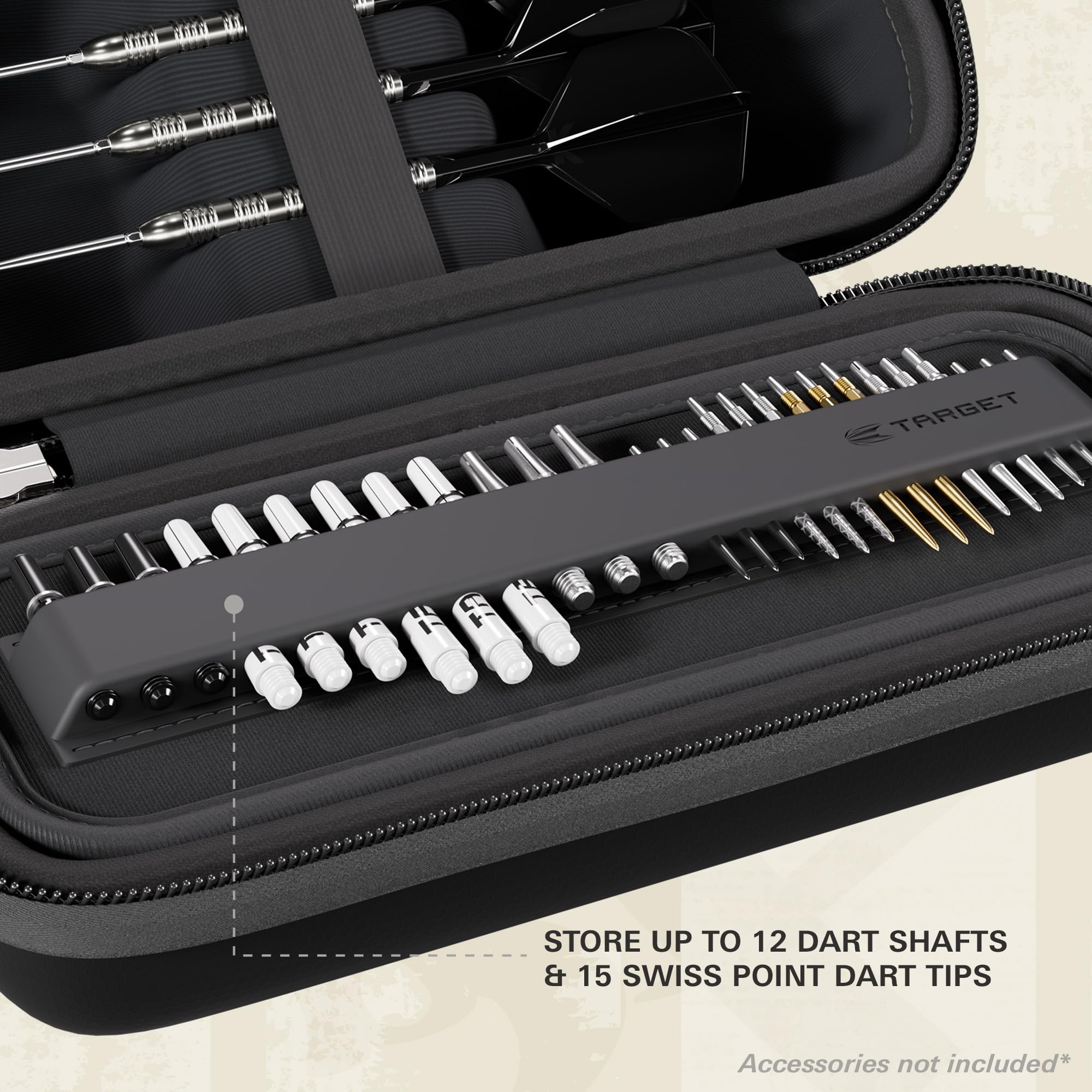 Target Darts BOA Étui de Rangement pour Fléchettes, Taille Unique – Noir | Portefeuille Fléchettes