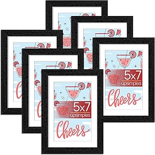 upsimples 5x7 Picture Frame, Lightweight Thin Frame for Prints, Display ...