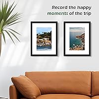 Vista 7 de FrameWorks Marcos de fotos clásicos de madera de 12 x 12 a 8 x 8 pulgadas con vidrio templado, roble natural, paquete de 2