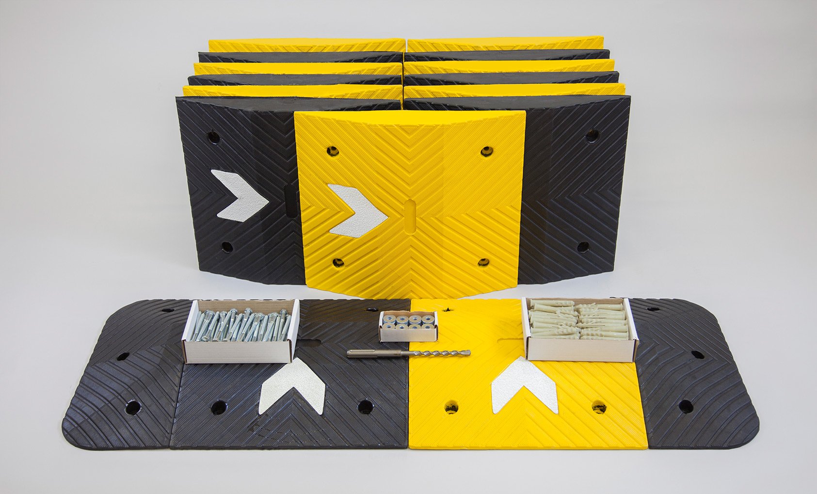 The Ramp People 5Mph Speed Bump Kit 8.5M 75mm High Includes Fixings from B&Q