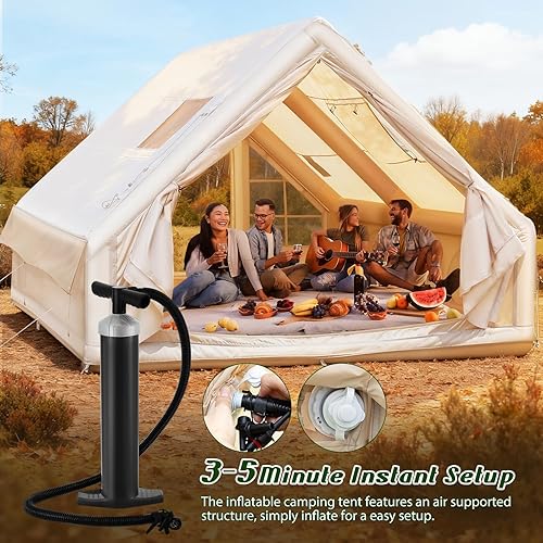 Miniatura 3 de Inflatable House Tent for Adults Tents Waterproof Cold Weather for Winter Beige