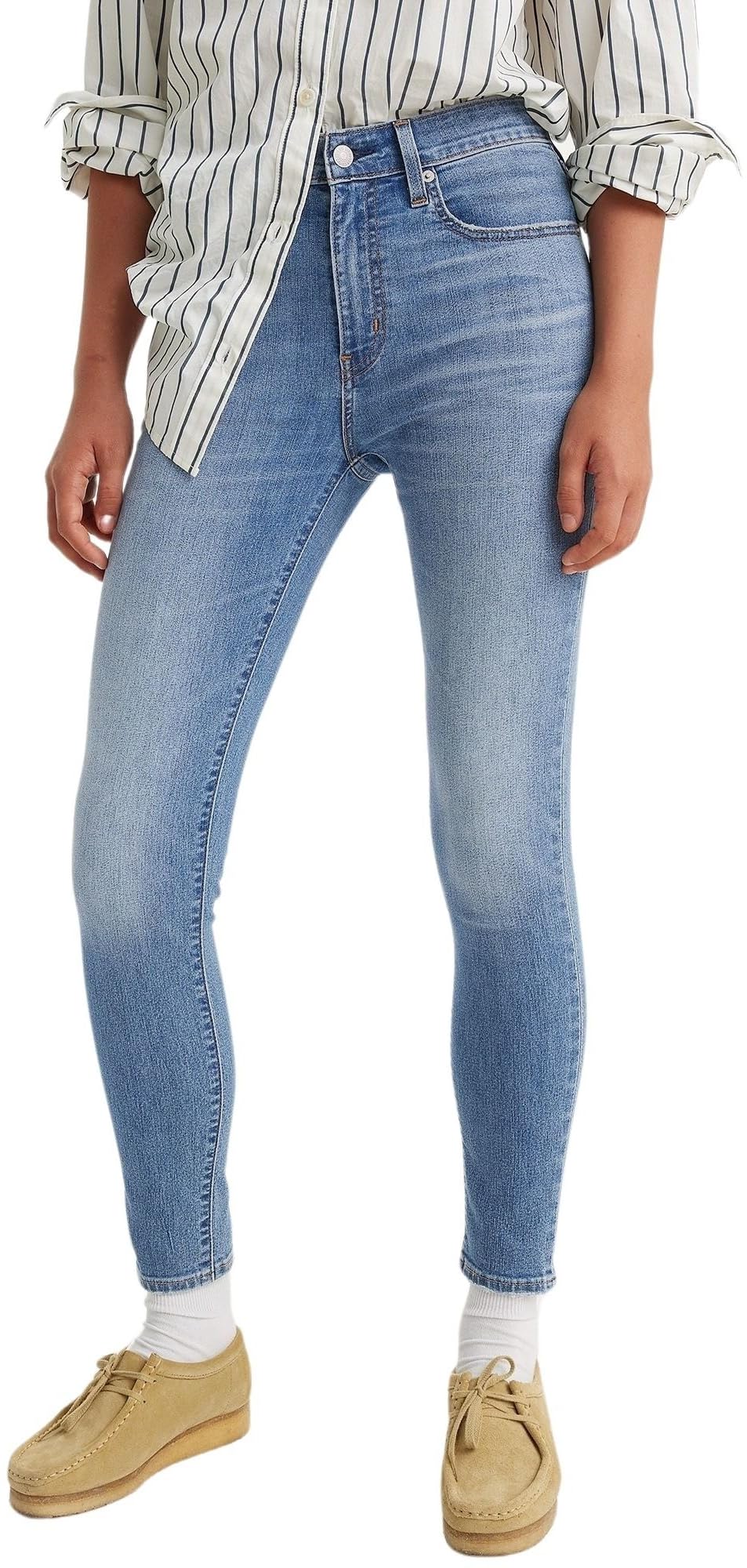 LEVIS Damen 721 HIGH Rise Skinny Dark Indigo - Worn IN, Cool I Am In Paradis, 25W / 30L EU