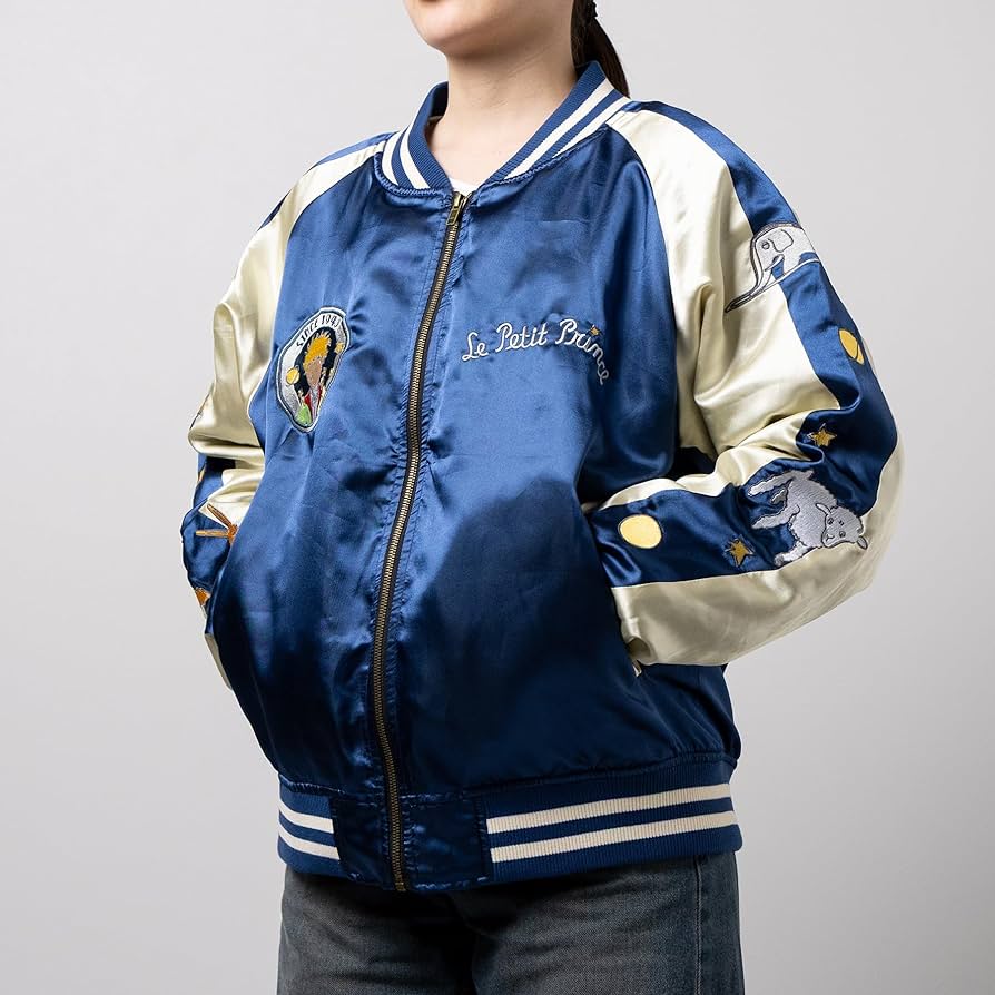 星の王子さま スカジャン 刺繍 キャラクター グッズ ジャケット Amazon.co.jp: [丸眞] スカジャン(L) 星の王子様 星の王子さま