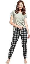 LOTIK Women's Cotton Chax Print Top & Payjama Night Suit Set