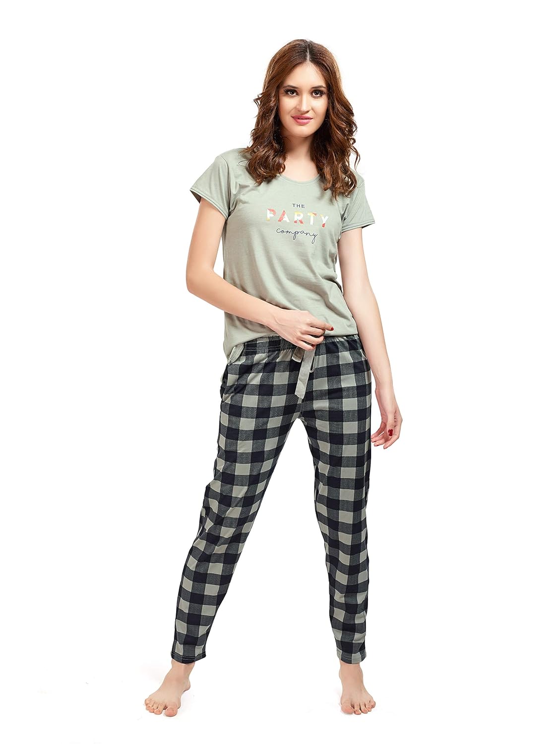 LOTIK Women’s Cotton Chax Print Top & Payjama Nightsuit Set – Cozy Pajama Set for Women | Shop Now!