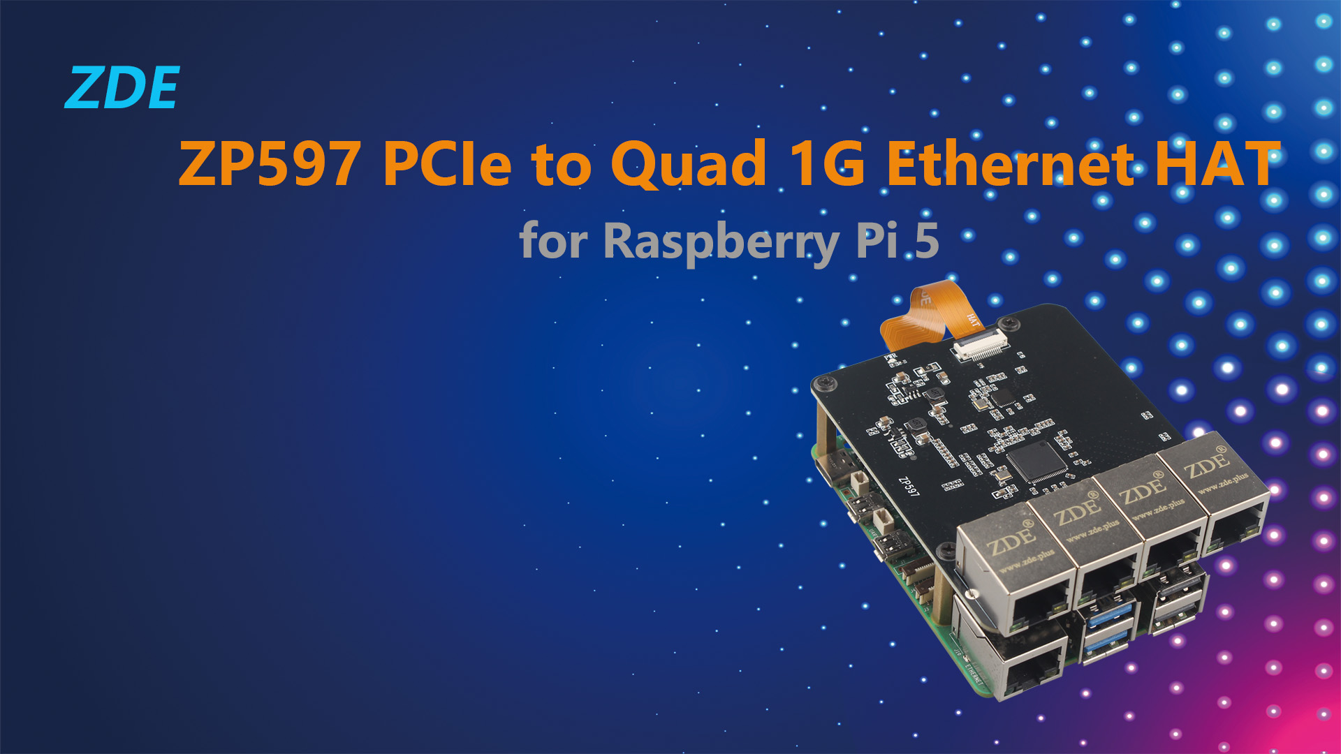 Amazon.com: ZDE ZP597 PCIe to 4 Ports 1G Gigabit 1000M Ethernet