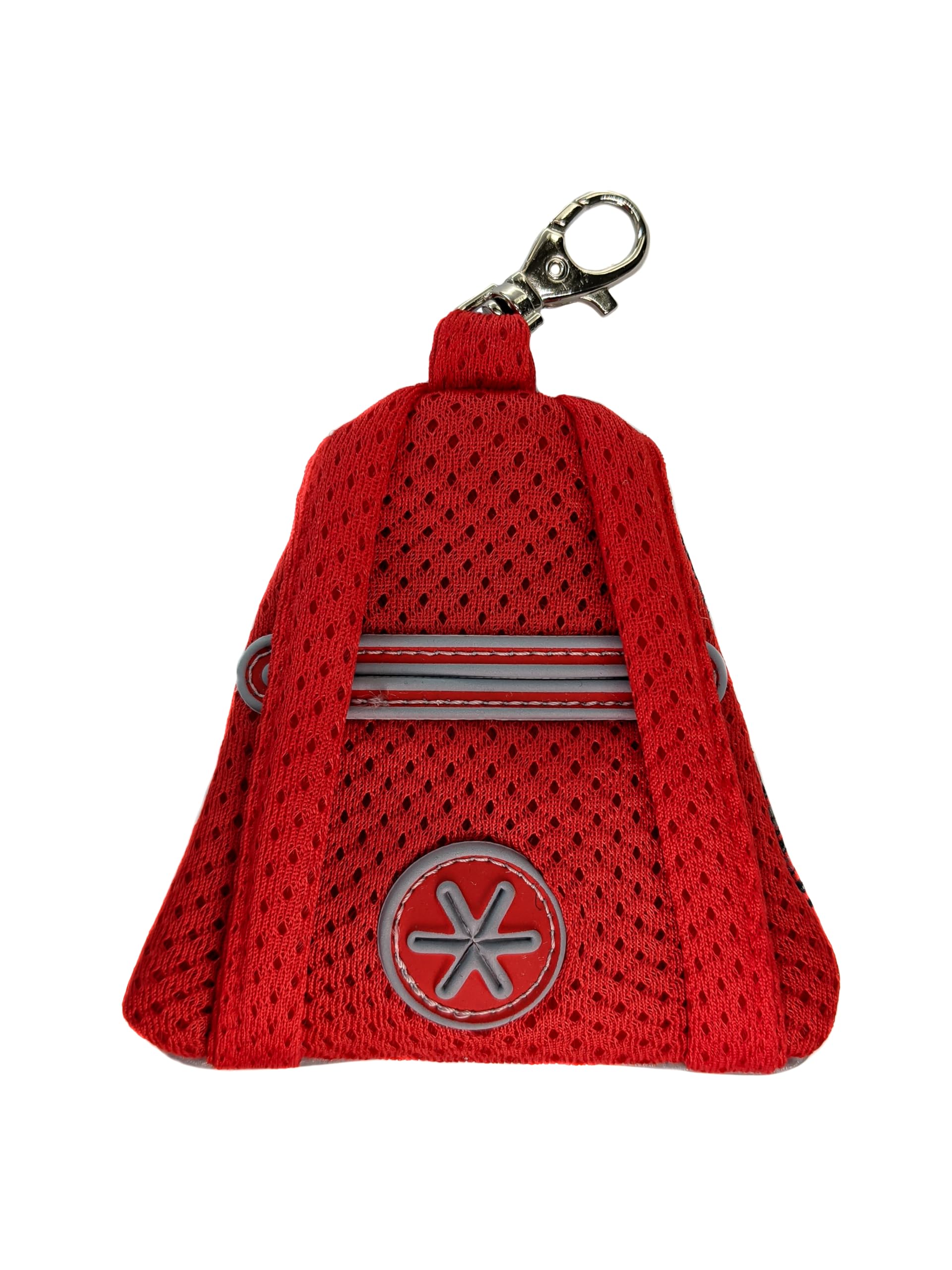 Coralpina - Zainello Cinquetorri, Contenitore Porta Sacchetti Igienici Per Cani, Design Moderno, Ideale Da Portare Durante Le Passeggiate, Per Rotolini Sacchetti, Colore Rosso - 10