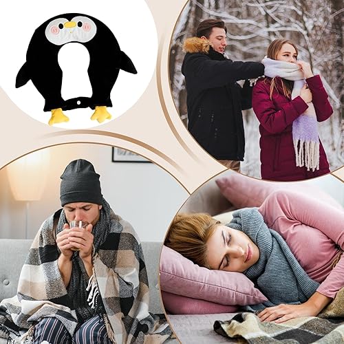 Miniatura 4 de Warm Water Bag,U-Shape Neck Cold Pad Animal Design - Hot Water Pouch with Plush Cover - for Winter Menstrual Shoulder Recovery Muscle Women Kids