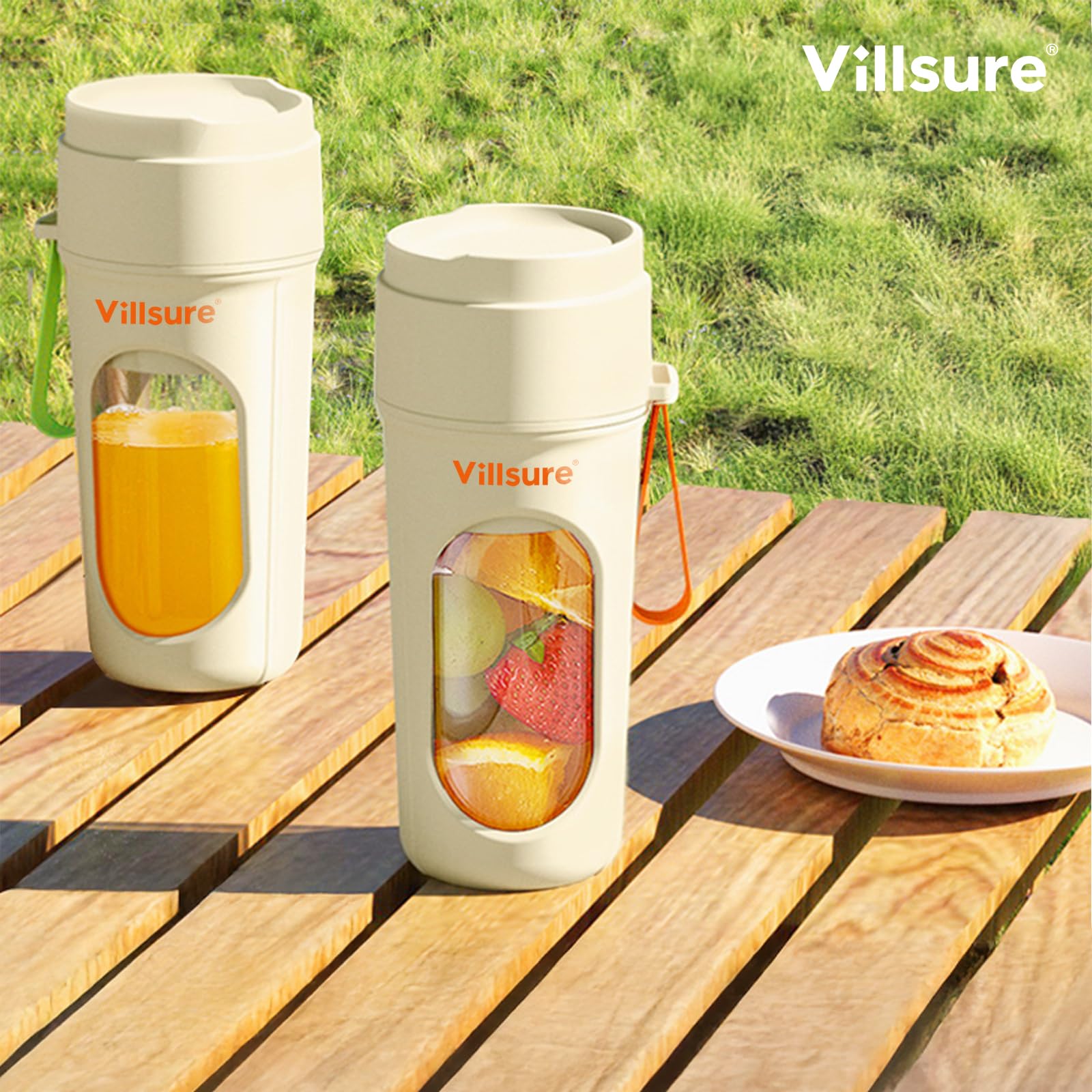 Villsure Revitalize Your Health with Premium Electric Juicers - Power through Fruits & Veggies, Quiet Operation, Sleek Design, Perfect for Smoothies, Detox Juice, and Wellness Goals