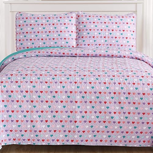 Miniatura 6 de Sweet Home Collection 3 Piece Quilt Set Kids Design Fun Colorful and Comfortable Boys and Girls Toddler Hypoallergenic Soft Bedding, FullQueen,