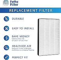 Vista 3 de Fette Filter - 2 filtros HEPA de alta calidad compatibles con 3M F2 / A2 filtro purificador de aire para modelos # FAP-C02WA-G2, FAP-C03BA-G2