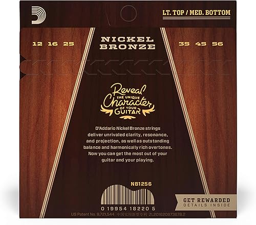 Miniatura 7 de DAddario NB1152 cuerdas de guitarra acústica de bronce de níquel luz personalizada paquete de de 1