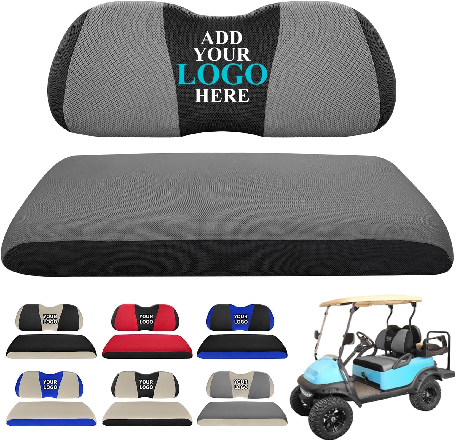 Amazon.com: 10L0L Customized Golf Cart Seat Covers with Any Embroidery