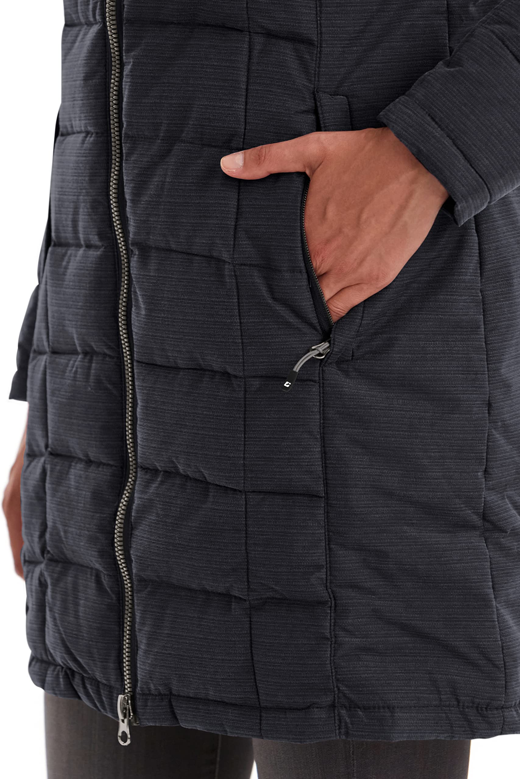 Killtec Skane Wmn Quilted Prk Parka de plumón con capucha desmontable Mujer