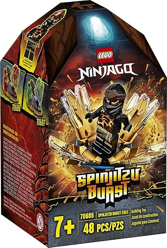LEGO NINJAGO Spinjitzu Burst - Cole 70685 NINJAGO Juego de accesorios de construcción con minifigura Ninja (48 piezas)