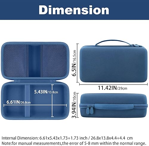 Vista 64 de khanka Funda de viaje rígida de repuesto para Halo Bolt 58830/57720 / Air 58830 / ACDC Max 55500 mWh, kit de energía de emergencia portátil, Negro