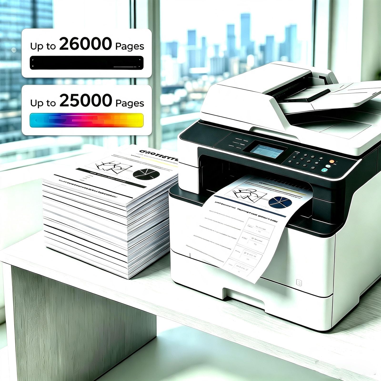 Compatibile con cartuccia di toner C5155d DocuPrint C5155, alimentazione di toner CT203165 CT203166 CT203167 CT203168, alta produttività 25.000 pagine, economico, colori brillanti