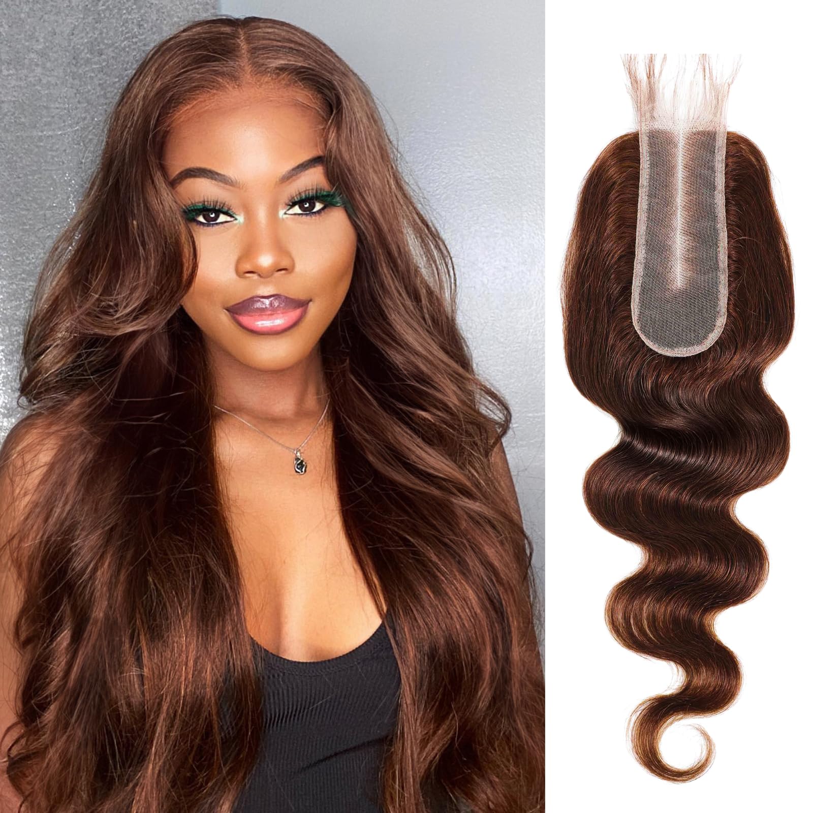 Amazon.com : ALHER Long Deep Part 2x6 Lace Closure Body Wave