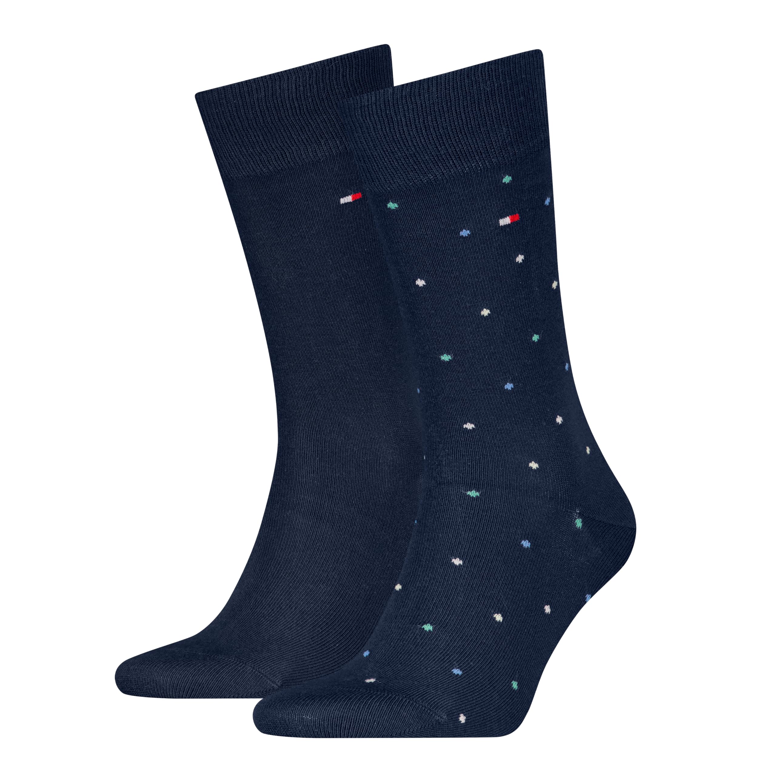 Tommy Hilfiger Men's Dot Classic Sock, Navy, 39-42