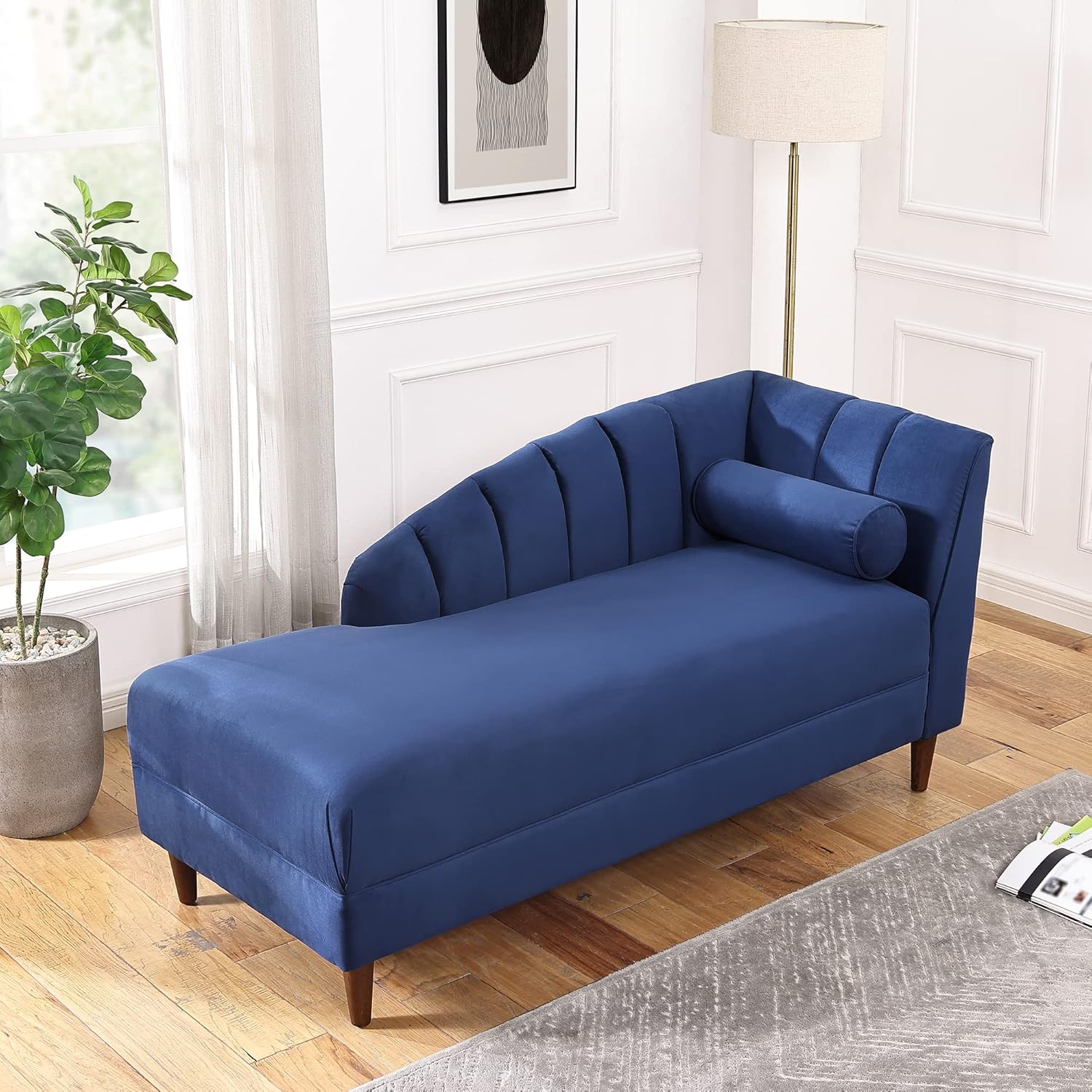 Chaise Lounge Indoor, Velvet Upholstered Lounge Couch
