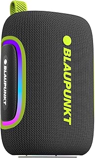 Blaupunkt ATOMIK OMG 75W Party Bluetooth Speaker I 100 Years German Legacy Audio I Jazzy Aura Party Neon Lights I Quad Batteries I IPX6 Splash & Dust Proof I Enjoy Bass Boost Music Outdoors & Indoors